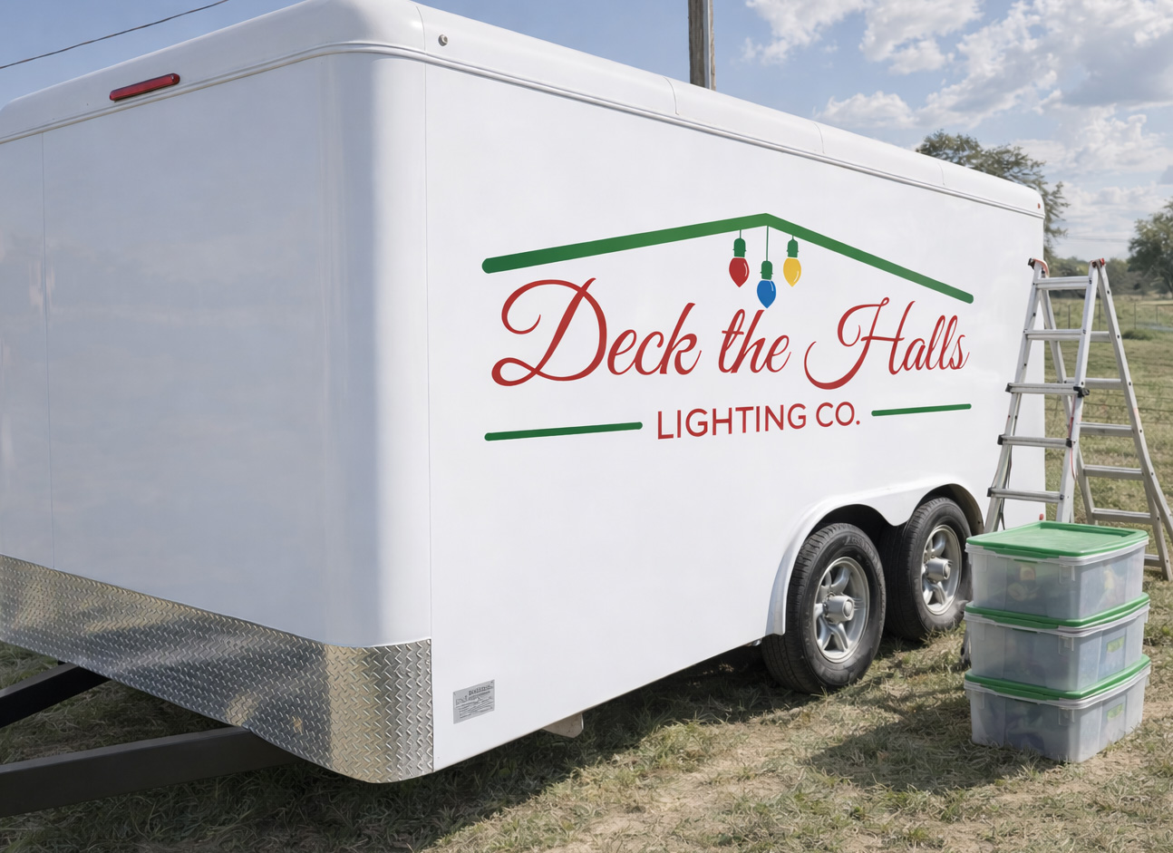 Holiday lighting takedown and storage